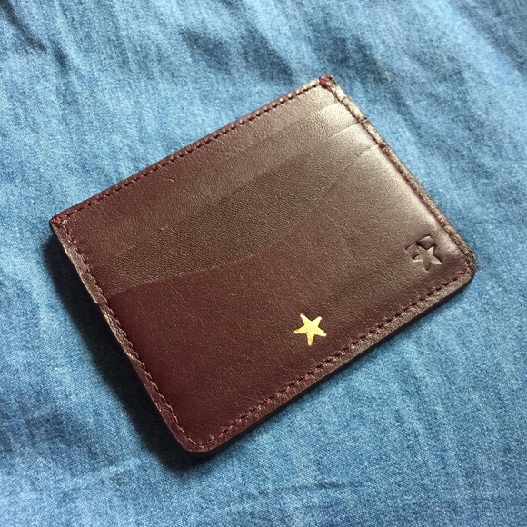 Cuyana Handbags - Cuyana Small Leather Cardholder Wallet Burgundy